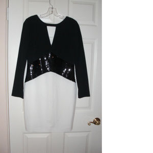 Venus Black & White Cocktail Dress Size 8